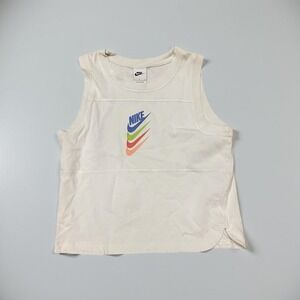 Nike Women's White Sleeveless Tank Top Activewear Sz‎ S Casual tennis prep Gym